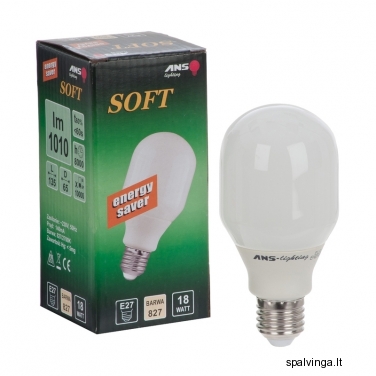 Kompaktinė liuminescencinė lemputė E27 ANS SOFT