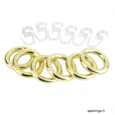 10 žiedų su segtukais 11MM  2272