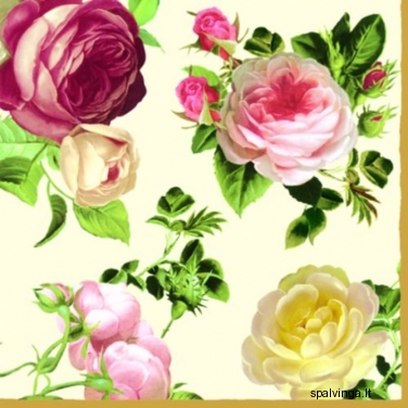 Servetėlės ROSALIA CHAMPAGNE, rožinė-smėlio